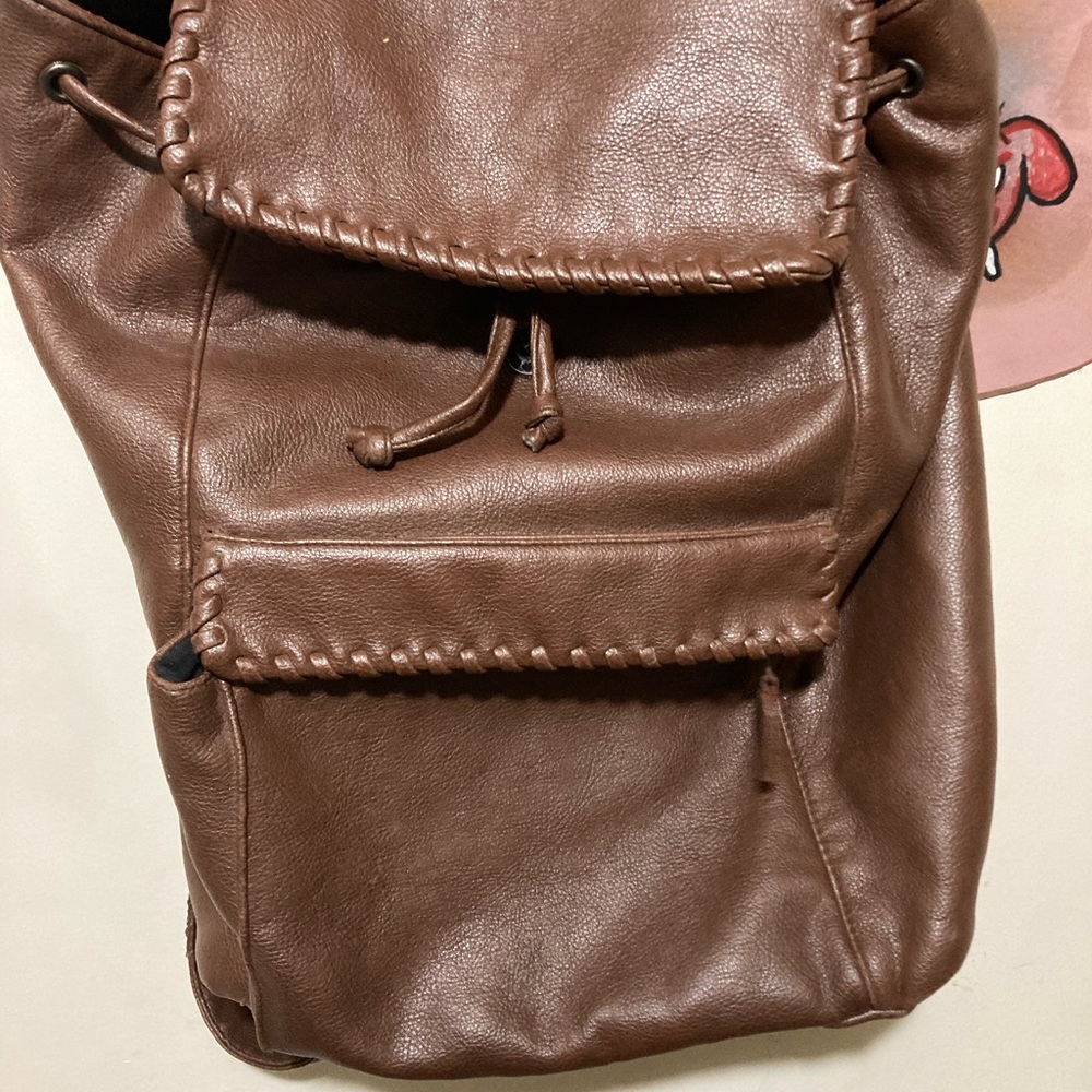 Backpack faux leather very durable